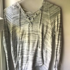 A gray long sleeve